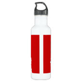 Bouteille D'eau Bloc de couleur Eskimo Chien américain (Dos)