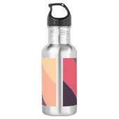 Bouteille D'eau Bloc de couleur monogramme (Dos)
