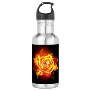 Bouteille D'eau Blooming Fire Rose