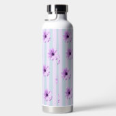 Bouteille D'eau blue and purple striped daisy pattern (Droite)