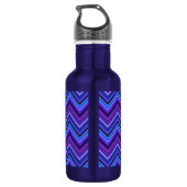Bouteille D'eau Blue and purple zigzag (Dos)