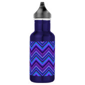 Bouteille D'eau Blue and purple zigzag (Droite)