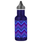 Bouteille D'eau Blue and purple zigzag (Gauche)