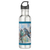 Bouteille D'eau Blue Budgie Budgies Parrots Husbands Mens Name (Devant)