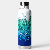 Bouteille D'eau Blue Butterfly Floral Water Bottle (Droite)