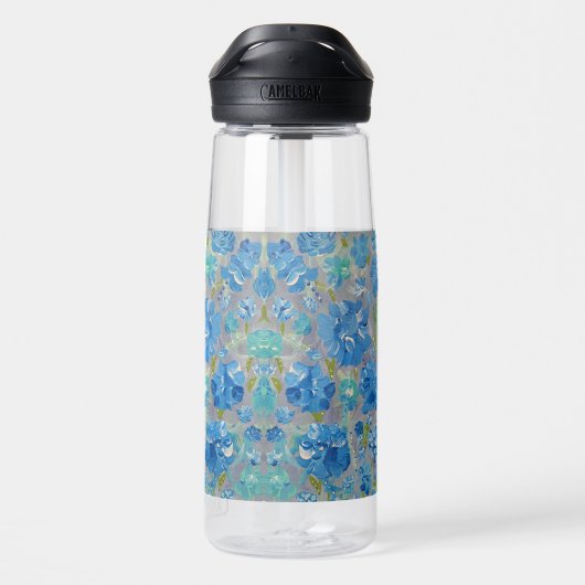 Bouteille D'eau Blue Celebration Floral Water Bottle (Arrière)