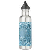 Bouteille D'eau Blue Decorative Floral Water Bottle (Droite)