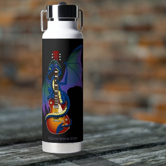 Bouteille D'eau Blue Dragon Sunburst Guitare Music