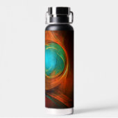 Bouteille D'eau Blue Eye Moderne Abstrait Art Cool Motif #16 (Arrière)