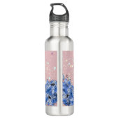 Bouteille D'eau Blue Floral bouquet in the blooming garden (Dos)