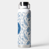 Bouteille D'eau Blue Garden Butterfly & Floral Garden Pattern (Plage)