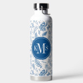 Bouteille D'eau Blue Garden Butterfly & Floral Garden Pattern (Droite)