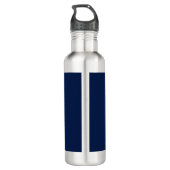 Bouteille D'eau Blue Gold Colours Professionnel Lettres initiales  (Dos)