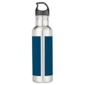 Bouteille D'eau Blue Gold Professional Nom minimaliste tendance (Dos)