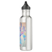 Bouteille D'eau Blue Iris Art floral Aquarelle Design (Droite)