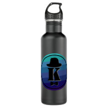 Blue Ombre Nom Monogramme Initial Pour Hommes