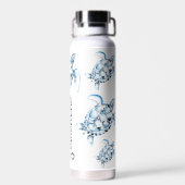 Bouteille D'eau Blue Sea Turtle Themed Reusable Water Bottles (Arrière)