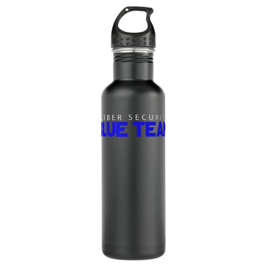 Bouteille D'eau Blue Team Cyber Sécurité Hacking Hacker (Devant)