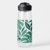 Bouteille D'eau Blue Tropical Leaf Wrap Pattern (Avant)