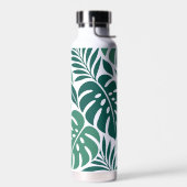 Bouteille D'eau Blue Tropical Leaf Wrap Pattern (Gauche)