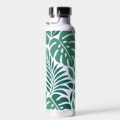 Bouteille D'eau Blue Tropical Leaf Wrap Pattern (Plage)