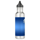 Bouteille D'eau Blue Watercolor Flowers Water Bottle (Gauche)