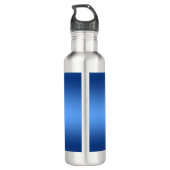 Bouteille D'eau Blue Watercolor Flowers Water Bottle (Dos)
