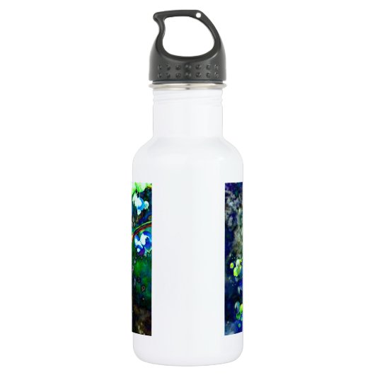 Bouteille D'eau Blueberry - teinte verte (Dos)