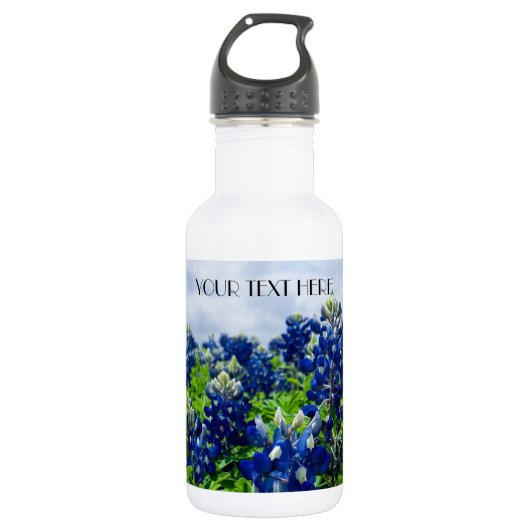 Bouteille D'eau Bluebonnets Blue Flowers Texas texan Floral (Devant)