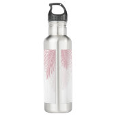 Bouteille D'eau Blush Palm Finesse Feuille 2 #tropical #art (Dos)