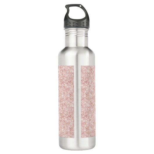 Bouteille D'eau Blush Pink Glitter  (Dos)