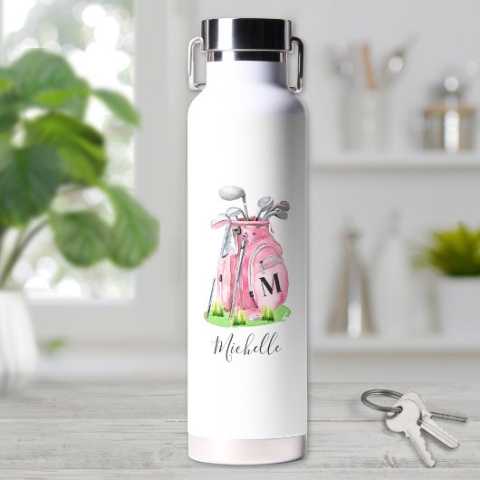 Bouteille D'eau Blush Rose Monogramme de Golf