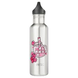 Bouteille D'eau Boba Bunny Kawaii et le thé rose mignon