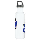 Bouteille D'eau Bobcats Checkerboard Water Bottle: Blue (Dos)