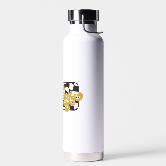 Bouteille D'eau Bobcats Checkerboard Water Bottle: Gold (Gauche)