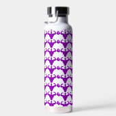 Bouteille D'eau Bodybuilder Silhouette - Double Biceps Strength (Plage)