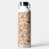 Bouteille D'eau Boeuf mignon cerf modèle floral (Avant)
