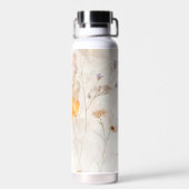 Bouteille D'eau Boho Chic Floral Aquarelle (Arrière)