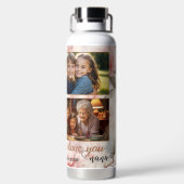 Bouteille D'eau Boho Chic Floral Photo (Plage)