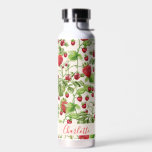 Bouteille D'eau Boho Fraise Fleurs Personnalisé Nom<br><div class="desc">Buvez avec style avec cette bouteille d'eau personnalisée avec votre nom, ornée d'un motif bohème aux fraises et à la verdure ! Avec son mélange charmant de fraises juteuses et de feuillage luxuriant, ce design apporte une touche fraîche et fantaisiste à votre hydratation quotidienne. Parfaite pour les amoureux de la...</div>