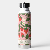 Boho Fraises Végétal Rose Nom Personnalisé