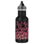 Bouteille D'eau Boho Funky Eclectique Rose Noir Abstrait Fractal (Droite)