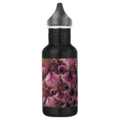 Bouteille D'eau Boho Funky Eclectique Rose Noir Abstrait Fractal (Gauche)