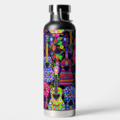 Bouteille D'eau Boho Guitares Belle (Droite)