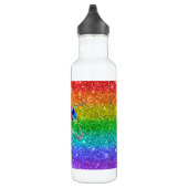 Bouteille D'eau Boho Rainbow mignonne Parties scintillant filles U (Droite)