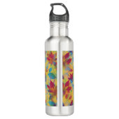 Bouteille D'eau BOHO Red Floral Design (Dos)