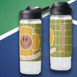 Bouteille D'eau Boho Smiley Good Vibes Olive Rose Nom personnalisé<br><div class="desc">Un Boho "You Are the Sunshine" pour Water Bottle,  idéal pour les séances d'entraînement,  l'école ou la marche dans les parcs. Idéal aussi comme un cadeau avec un nom personnalisé.</div>