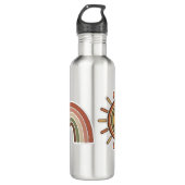 Bouteille D'eau Boho Sun & Rainbow Water Bottle (Devant)