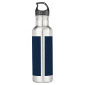 Bouteille D'eau Boho Sunflower bleu simple (Dos)