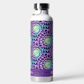 Bouteille D'eau Boho violet vert Turquoise Cravate-Motif (Droite)